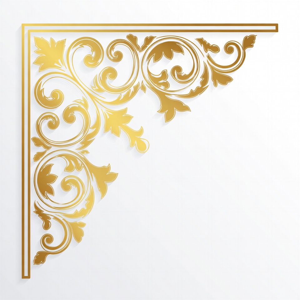 Gold Ornate Corner Border Gold Ornate Corner Border