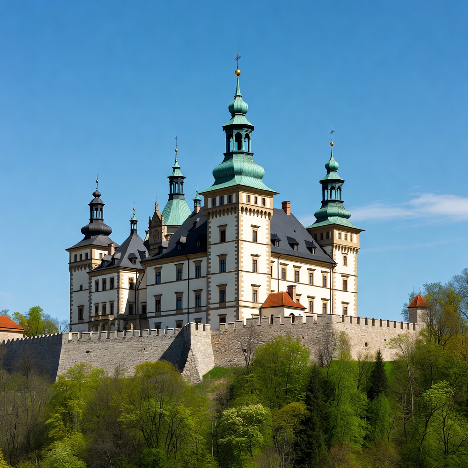 Majestic Castle on Hilltop Majestic Castle on Hilltop