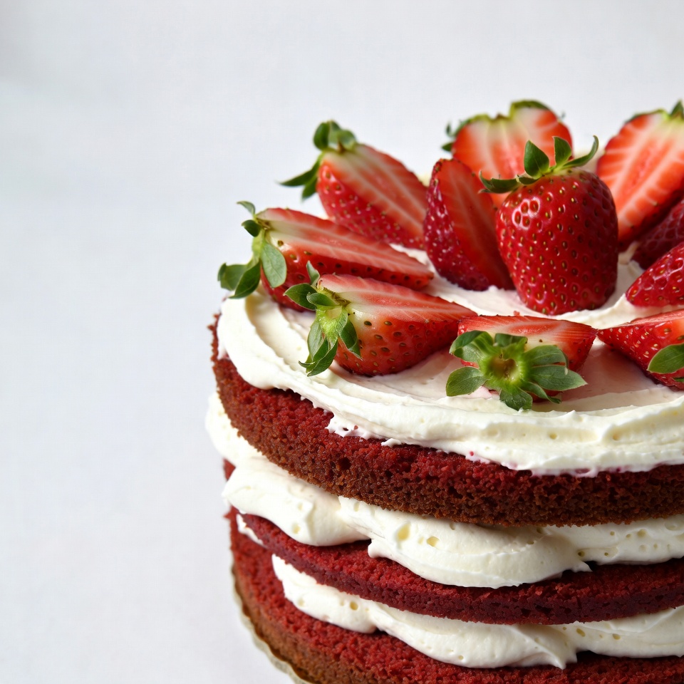 Strawberry Red Velvet Cake Strawberry Red Velvet Cake