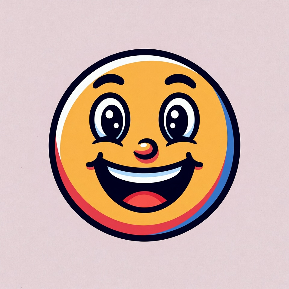 Smiling Yellow Cartoon Face Smiling Yellow Cartoon Face