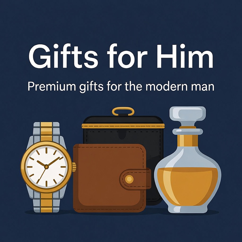 Gifts for Him: Watch, Wallet, Perfume Gifts for Him: Watch, Wallet, Perfume