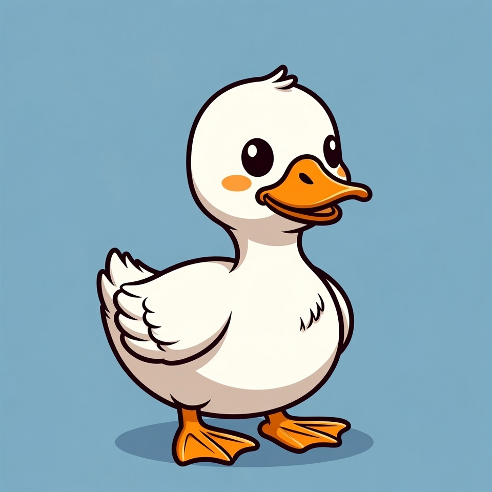 Cute cartoon baby duck Cute cartoon baby duck