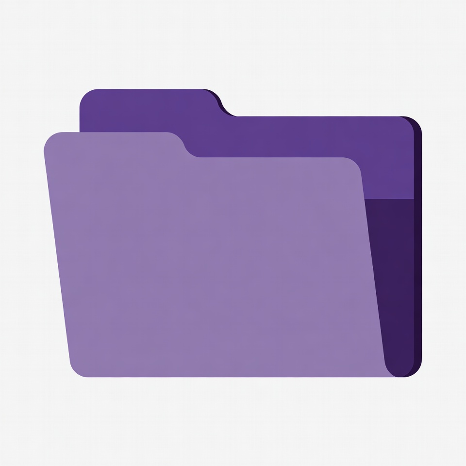 Purple Folder Icon Purple Folder Icon