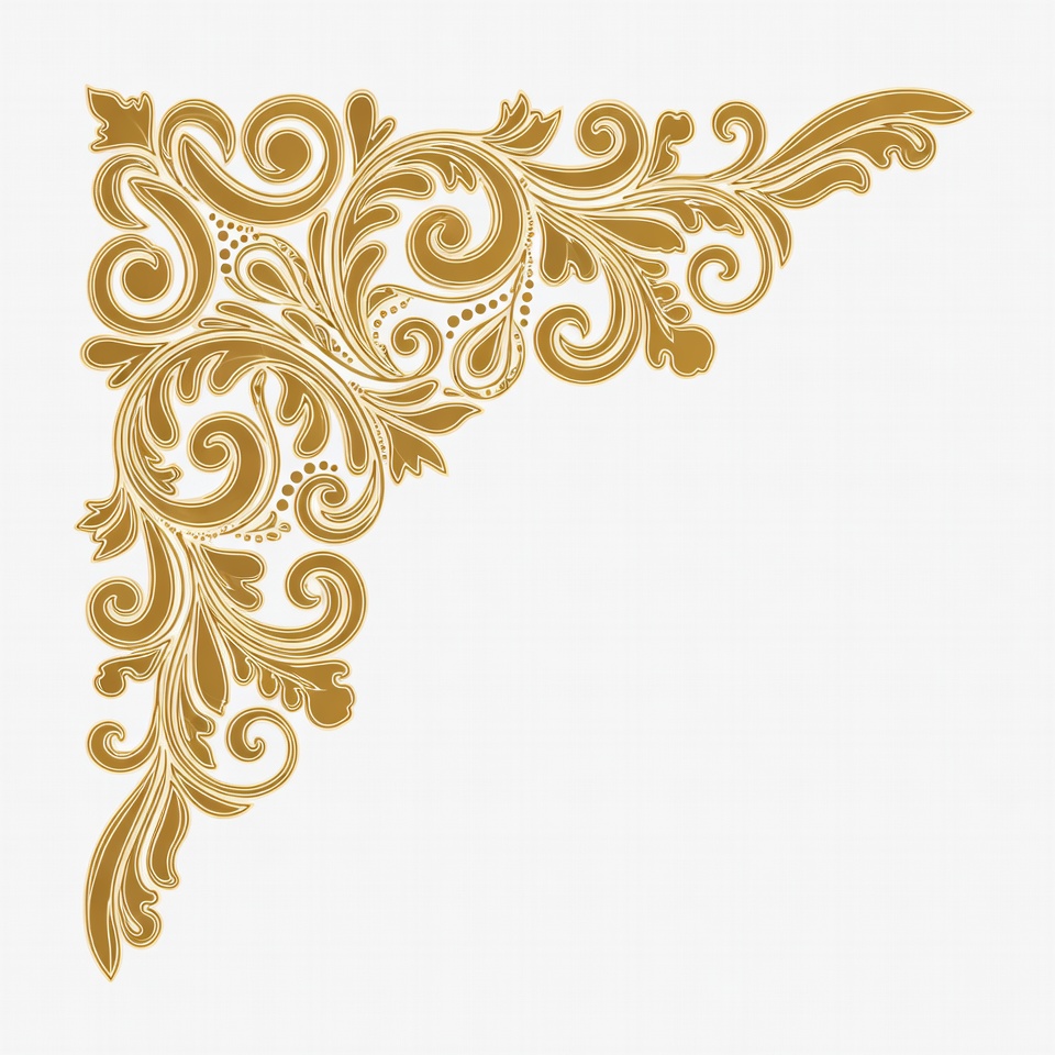 Gold Ornate Corner Design Gold Ornate Corner Design