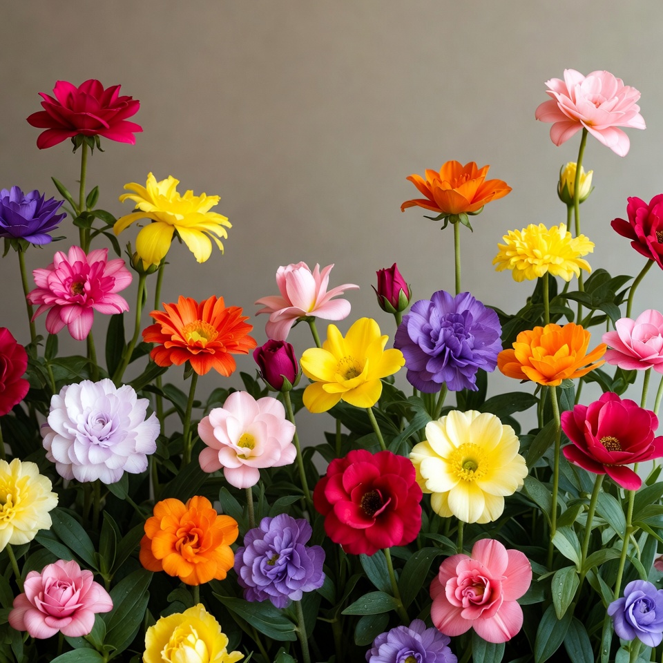 Colorful Bouquet of Daisies and Roses Colorful Bouquet of Daisies and Roses