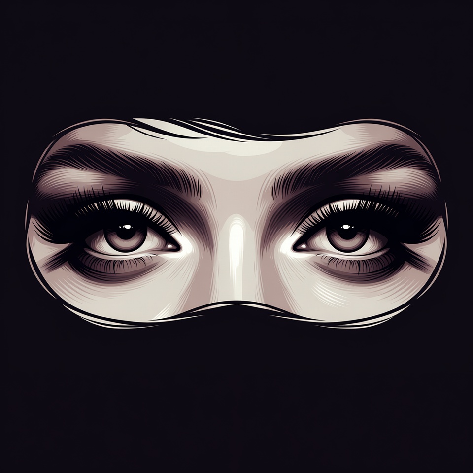 Woman's Eyes in Black Niqab Woman's Eyes in Black Niqab