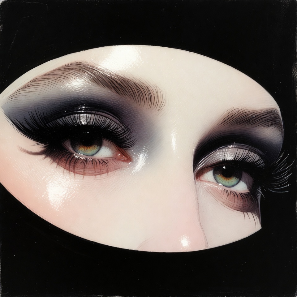 Dramatic green eyes with smoky makeup Dramatic green eyes with smoky makeup