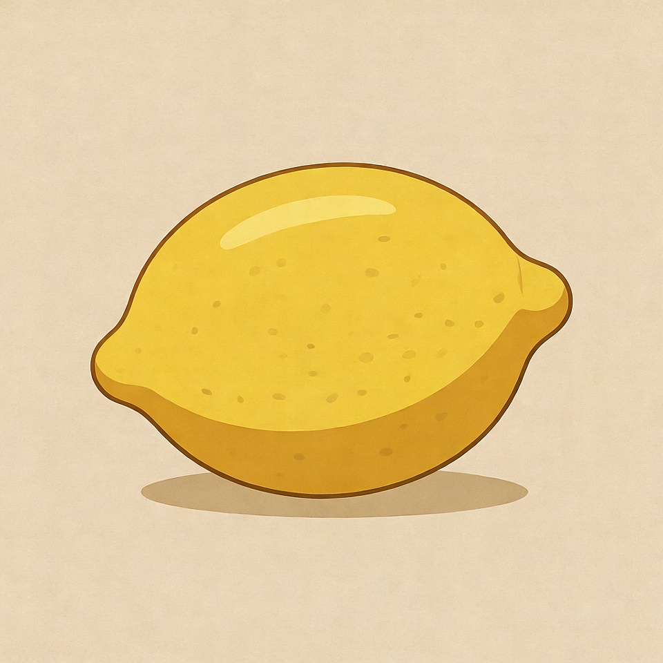 Yellow Lemon Illustration Yellow Lemon Illustration