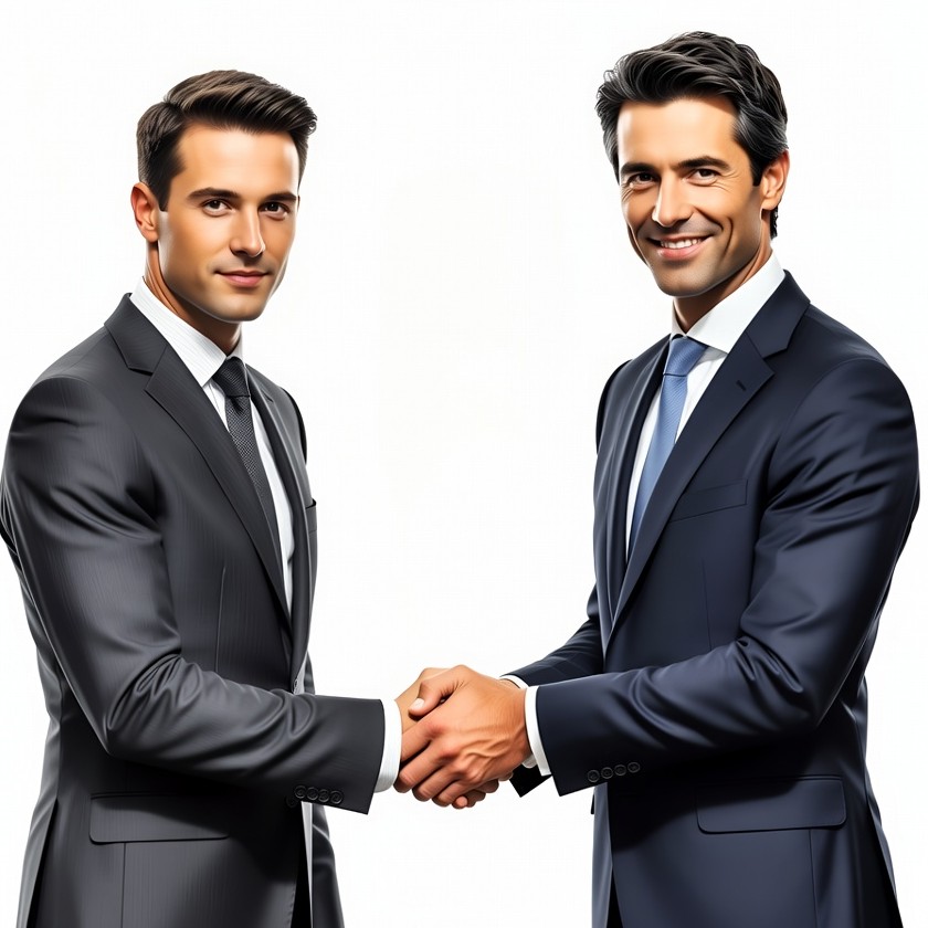 Two businessmen shaking hands Two businessmen shaking hands
