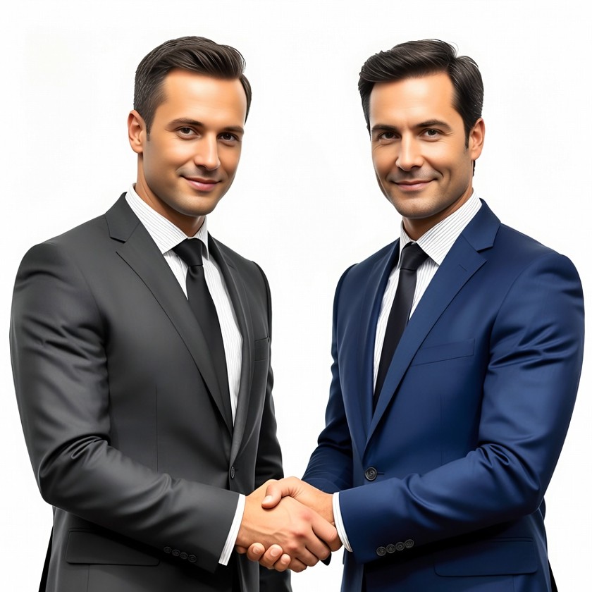 Two businessmen shaking hands Two businessmen shaking hands