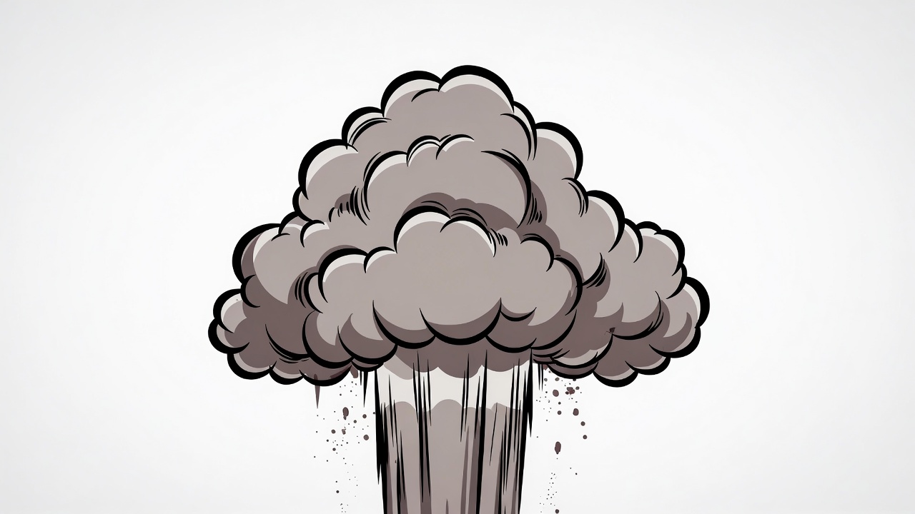 Cartoon Explosion Cloud Cartoon Explosion Cloud