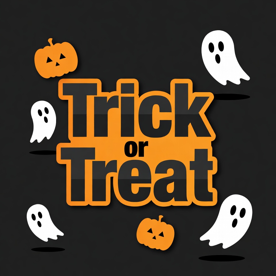 Trick or Treat Halloween Illustration Trick or Treat Halloween Illustration
