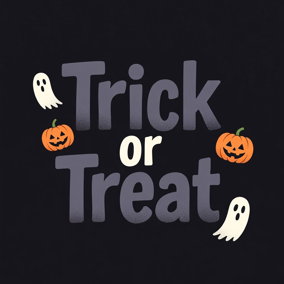 Trick or Treat Halloween Illustration Trick or Treat Halloween Illustration