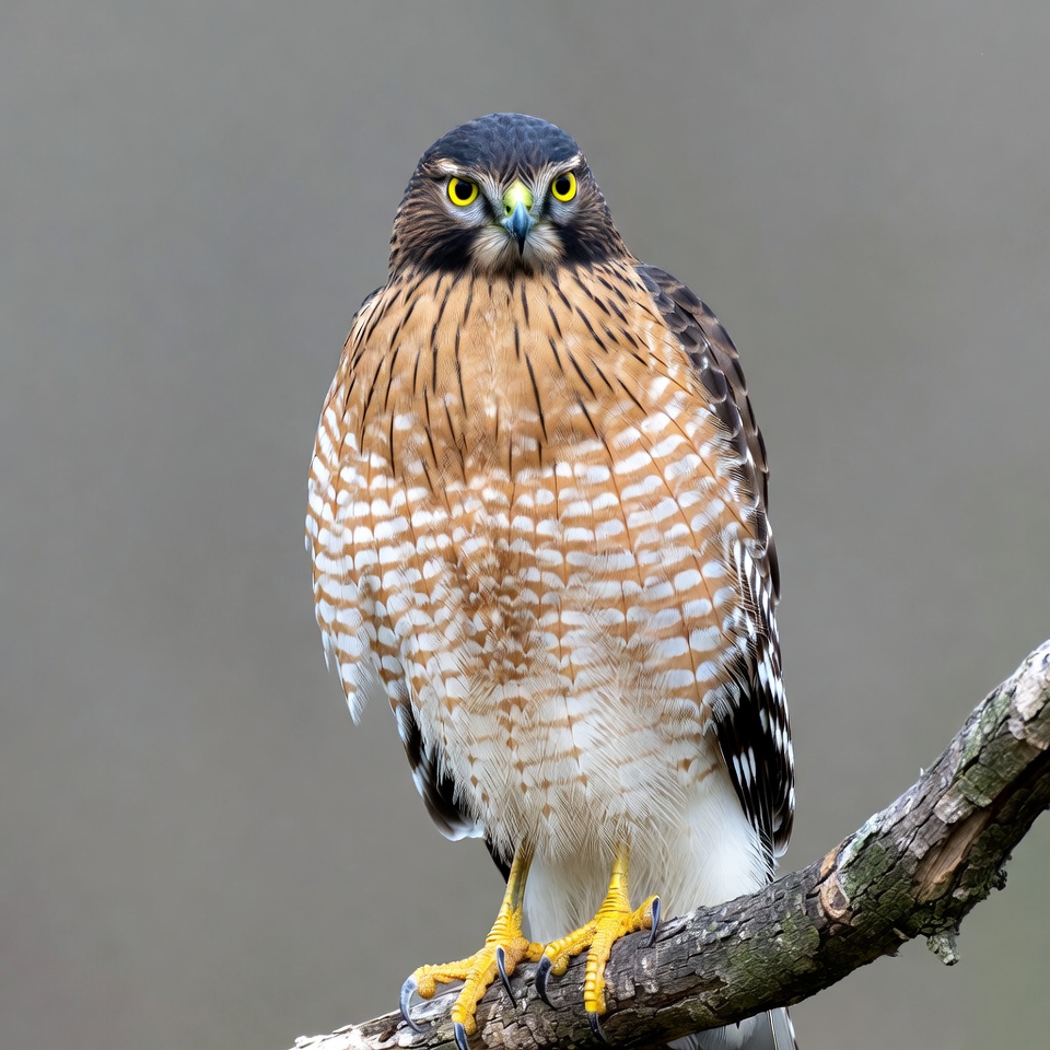 Cooper's Hawk Perched on Branch Cooper's Hawk Perched on Branch