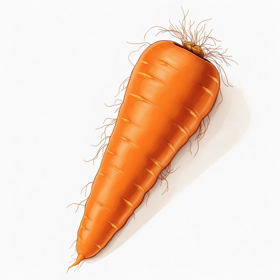 Fresh carrot with green tops Fresh carrot with green tops