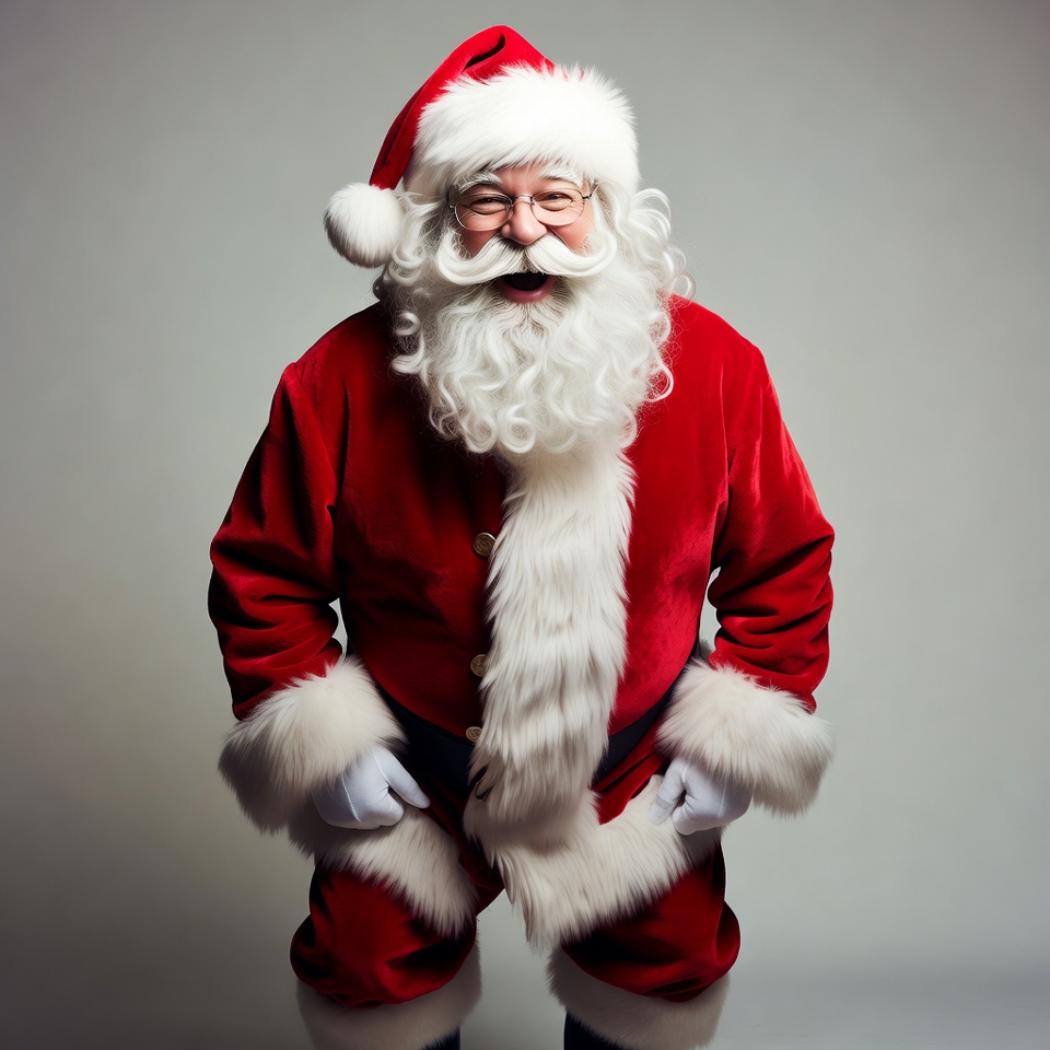 Smiling Santa Claus in red suit Smiling Santa Claus in red suit