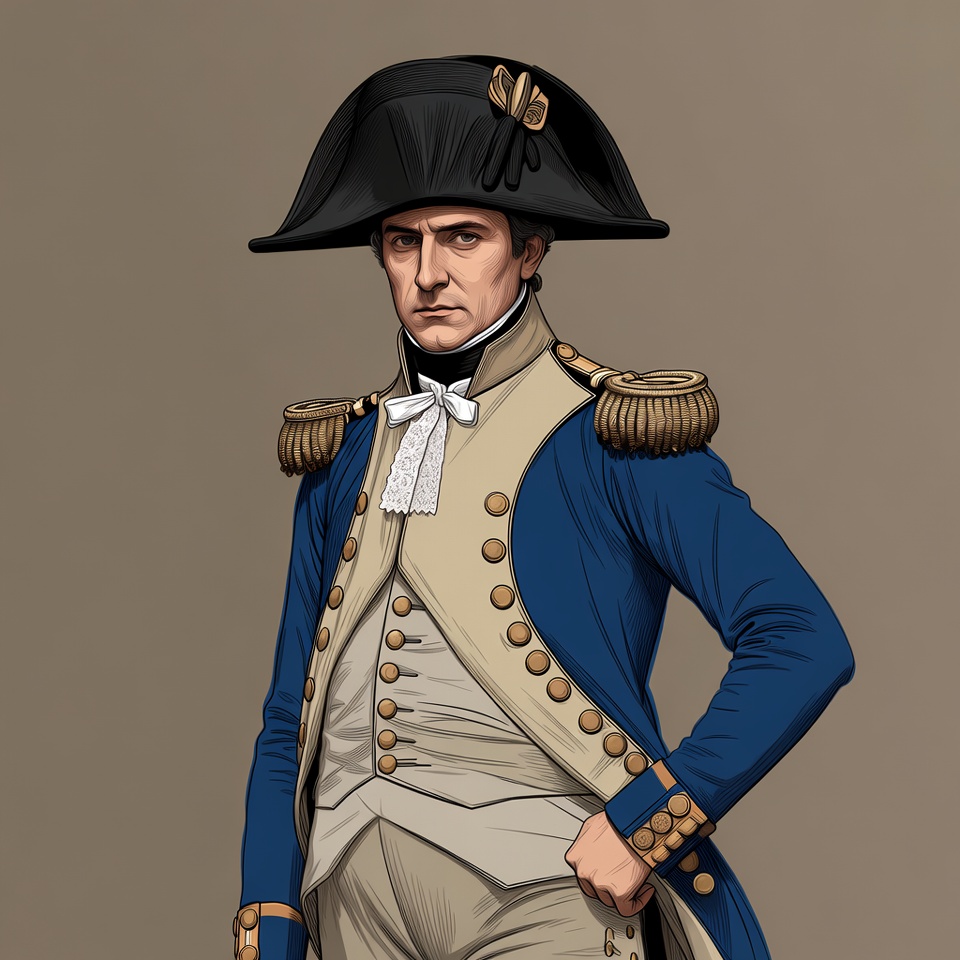 Napoleon Bonaparte in blue uniform Napoleon Bonaparte in blue uniform