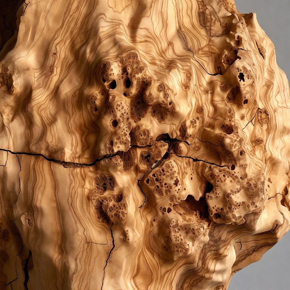 Closeup of Burled Wood Grain Closeup of Burled Wood Grain