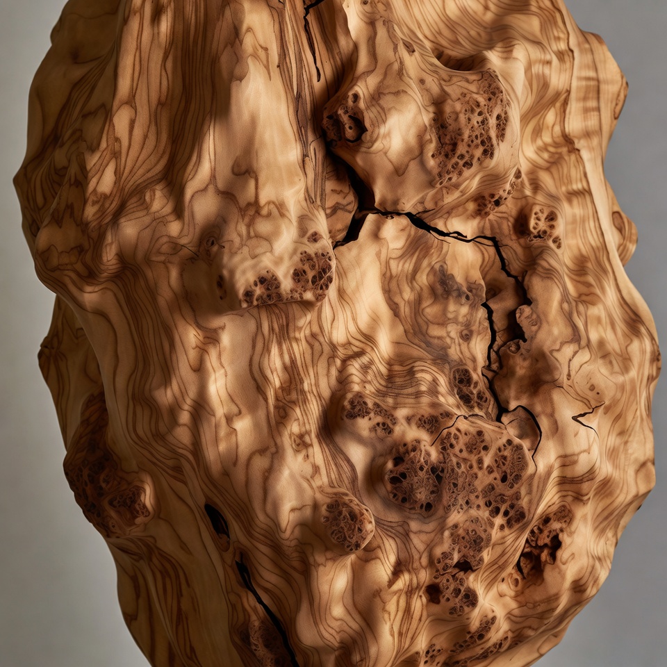 Closeup of Olive Wood Slab Closeup of Olive Wood Slab