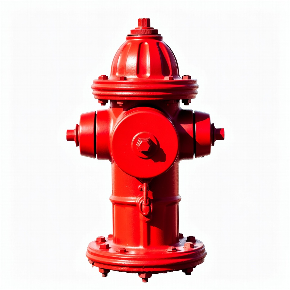 Red Fire Hydrant Isolated Red Fire Hydrant Isolated