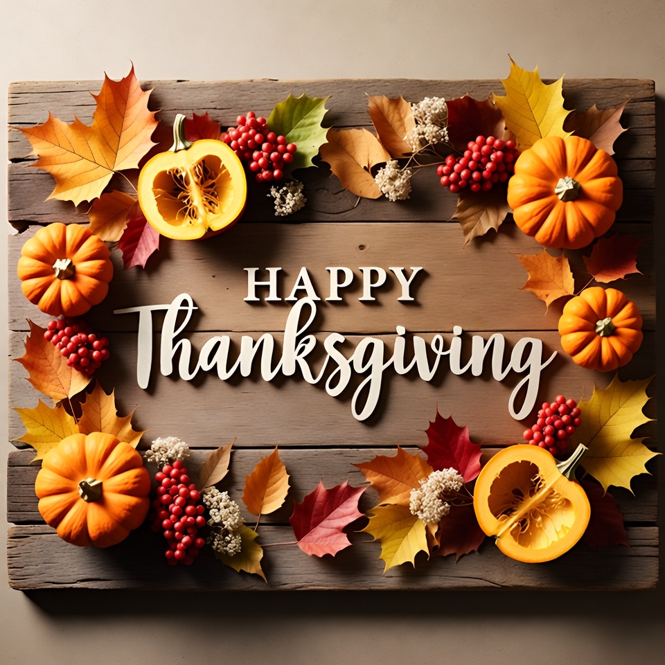 Happy Thanksgiving Wooden Sign Happy Thanksgiving Wooden Sign