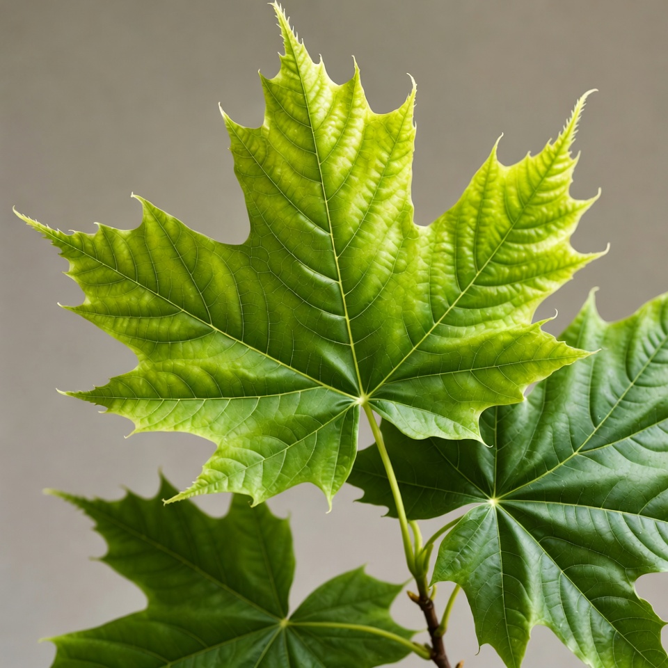 Vibrant Green Maple Leaf Vibrant Green Maple Leaf