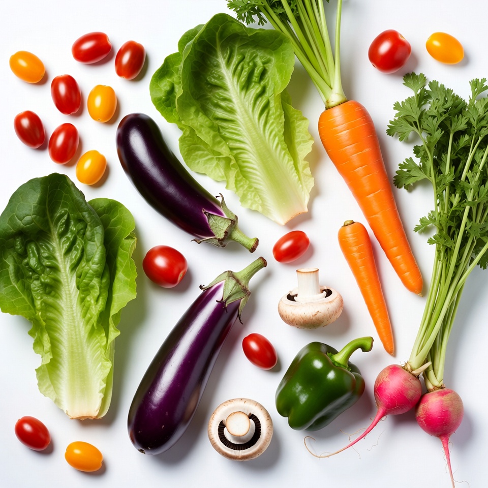 Fresh vegetables on white background Fresh vegetables on white background