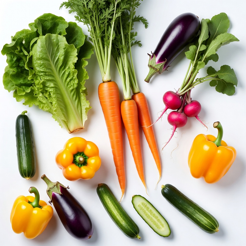 Fresh vegetables on white background Fresh vegetables on white background