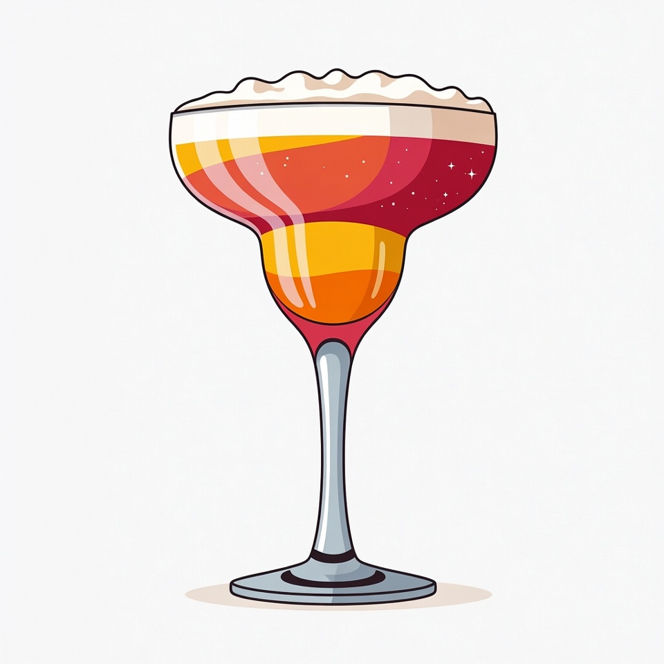 Margarita Glass with Foam Margarita Glass with Foam