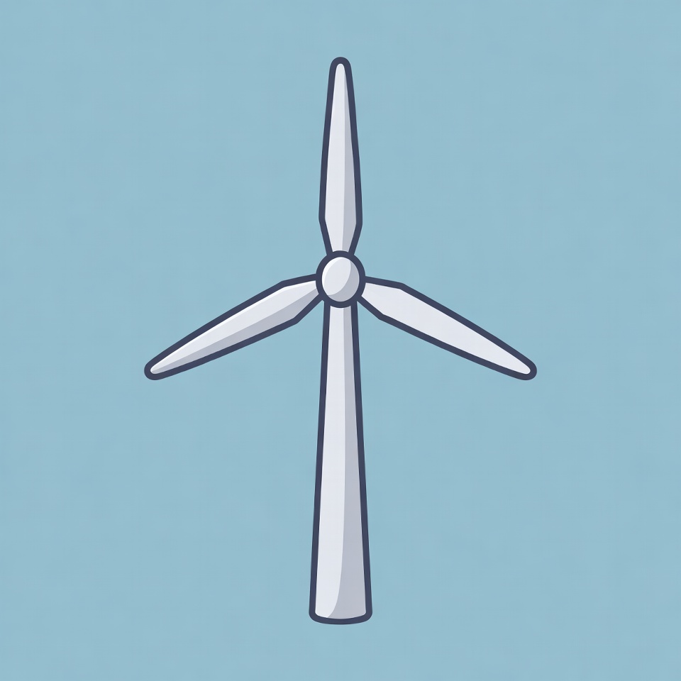 Wind Turbine Illustration Wind Turbine Illustration