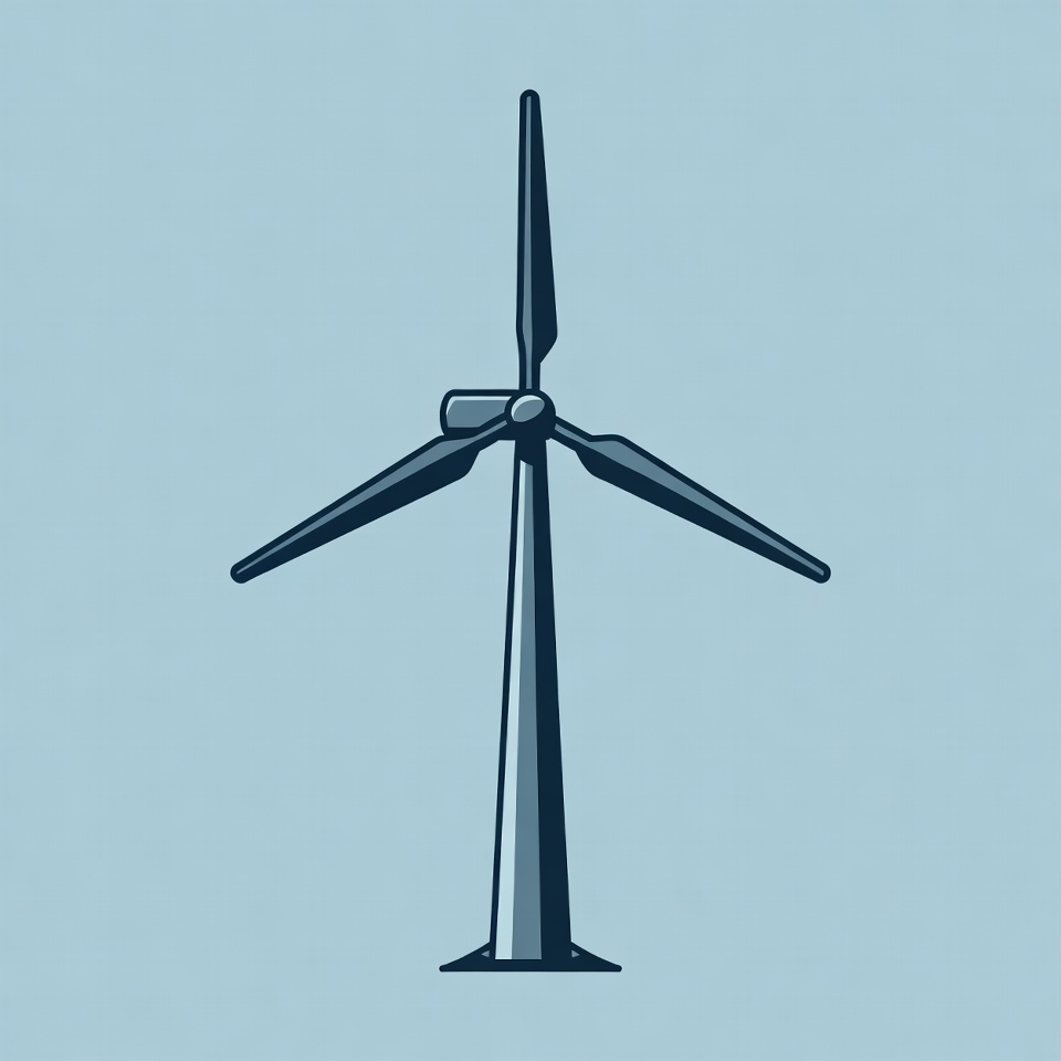 Wind Turbine Illustration Wind Turbine Illustration