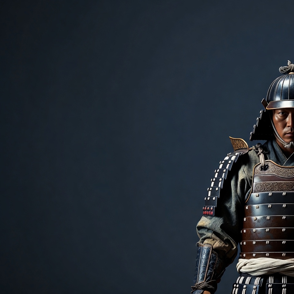 Samurai warrior in armor Samurai warrior in armor