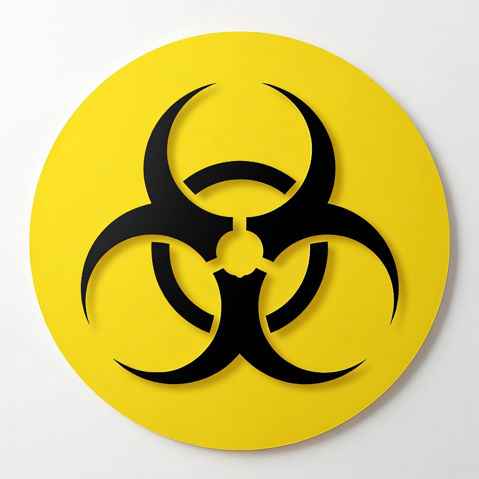Yellow Biohazard Symbol Yellow Biohazard Symbol