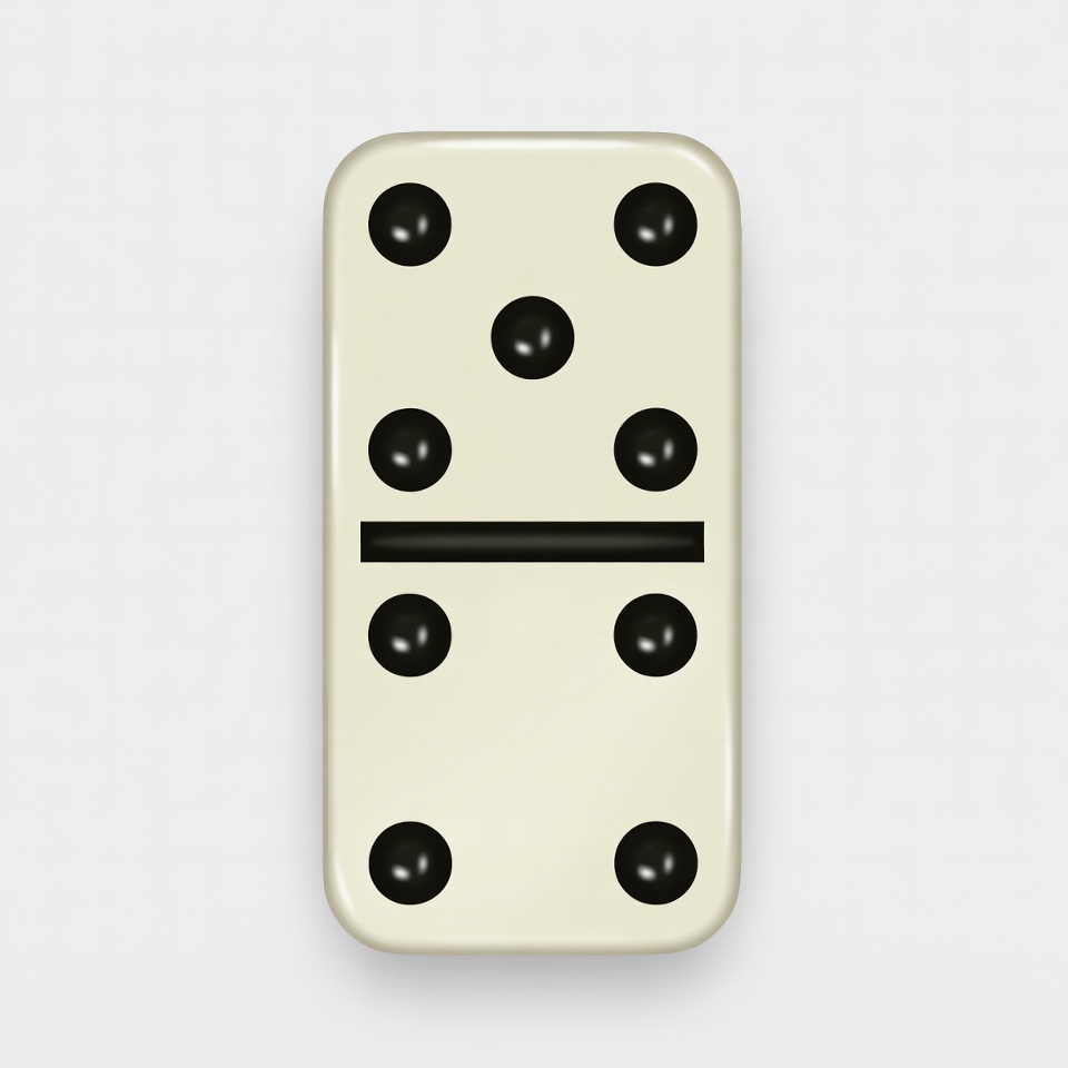 Double Six Domino Tile Double Six Domino Tile