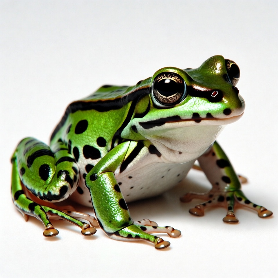 Green Tree Frog on white background Green Tree Frog on white background