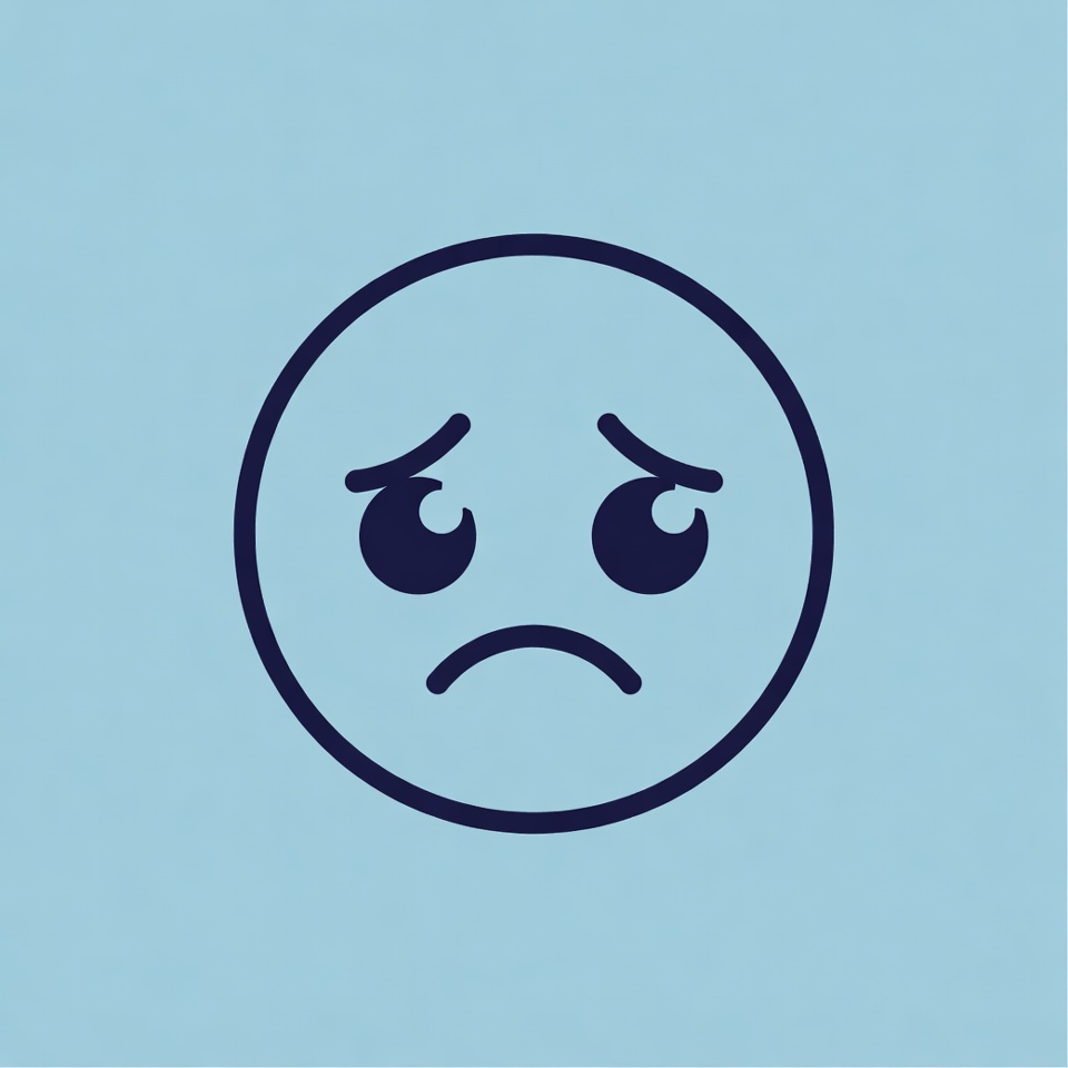 Sad crying face emoji Sad crying face emoji