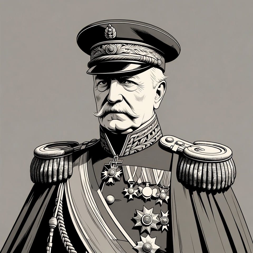 Elderly military general in uniform Elderly military general in uniform
