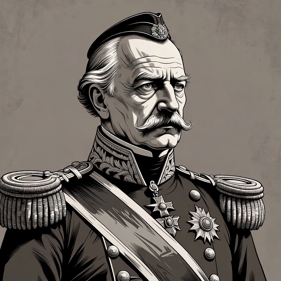 Elderly man in military uniform Elderly man in military uniform