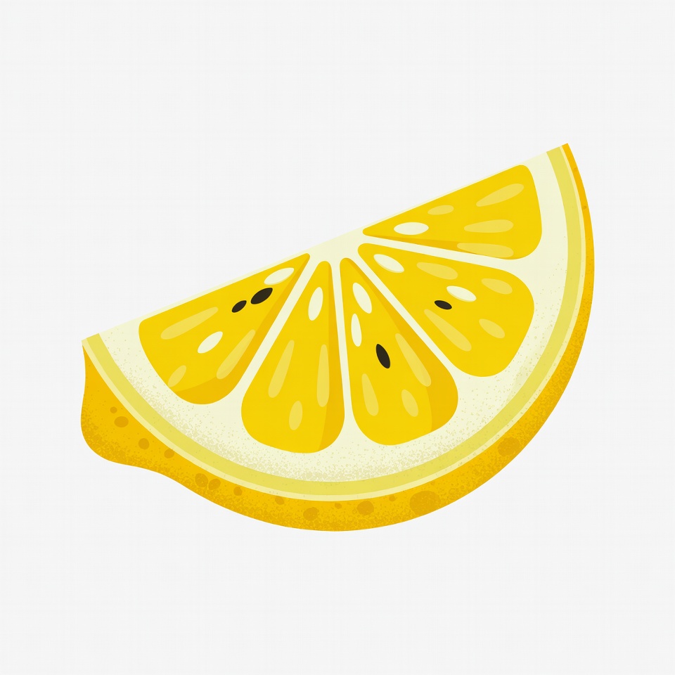 Sliced Lemon Illustration Sliced Lemon Illustration