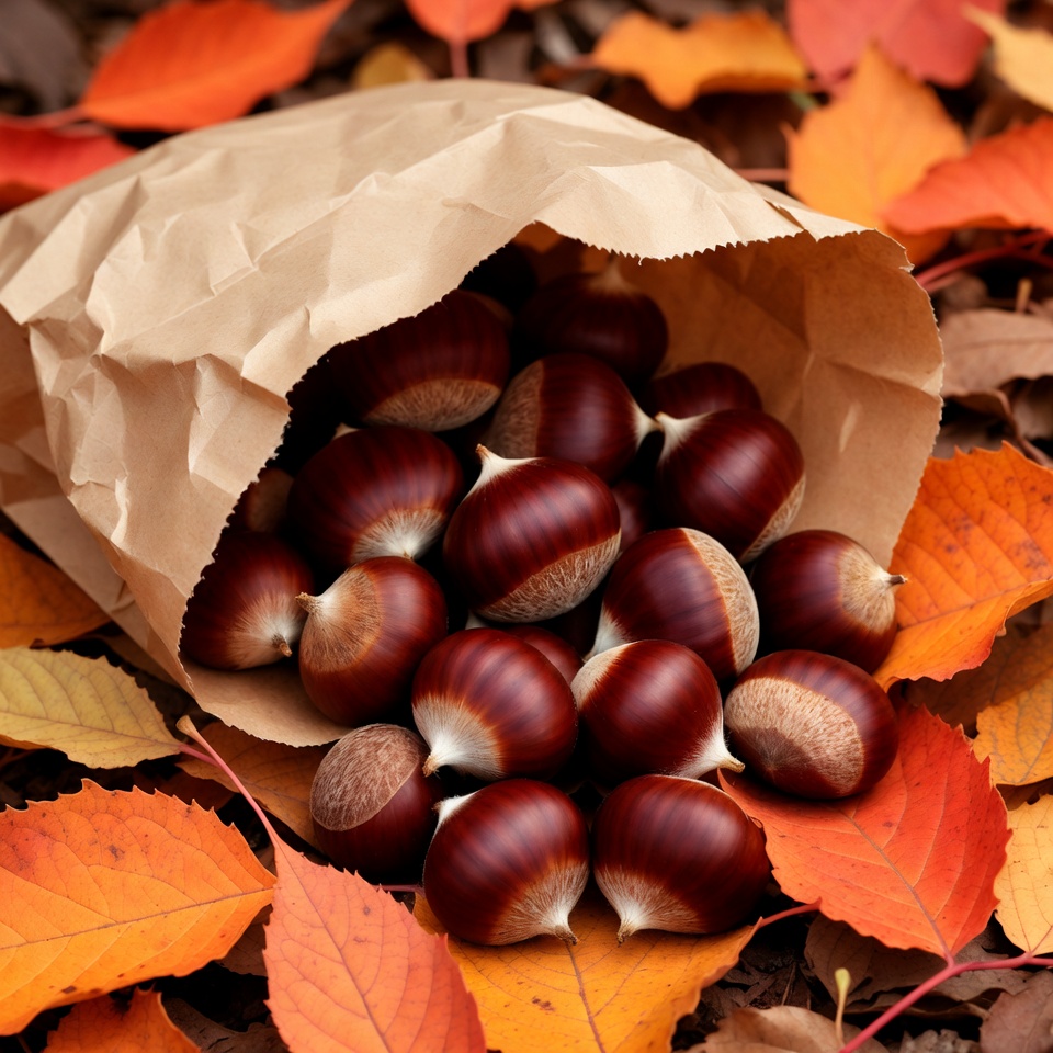 Chestnuts in Brown Paper Bag Chestnuts in Brown Paper Bag
