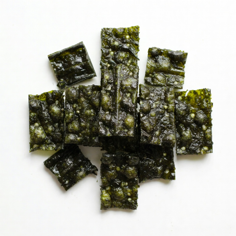 Seaweed Snacks on White Background Seaweed Snacks on White Background