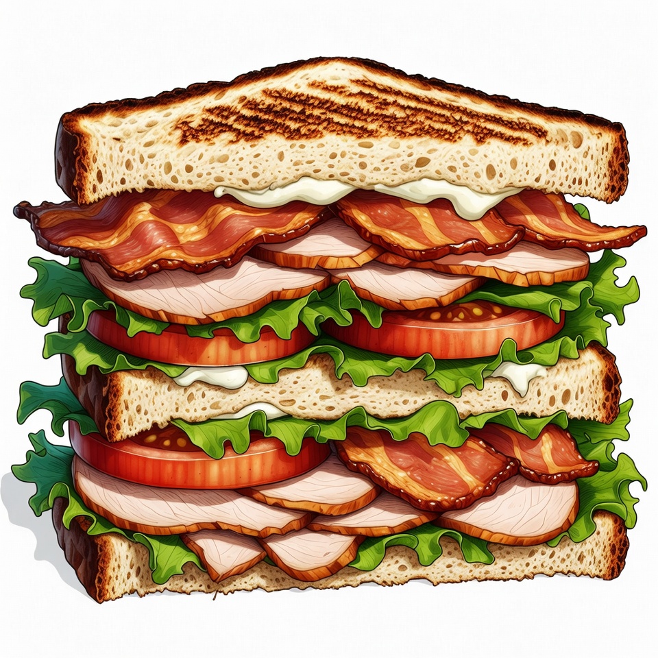 BLT Sandwich Illustration BLT Sandwich Illustration