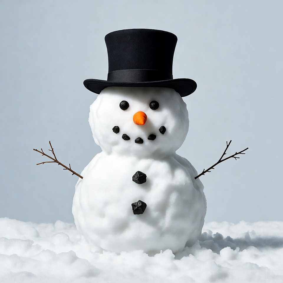Snowman with Top Hat Snowman with Top Hat