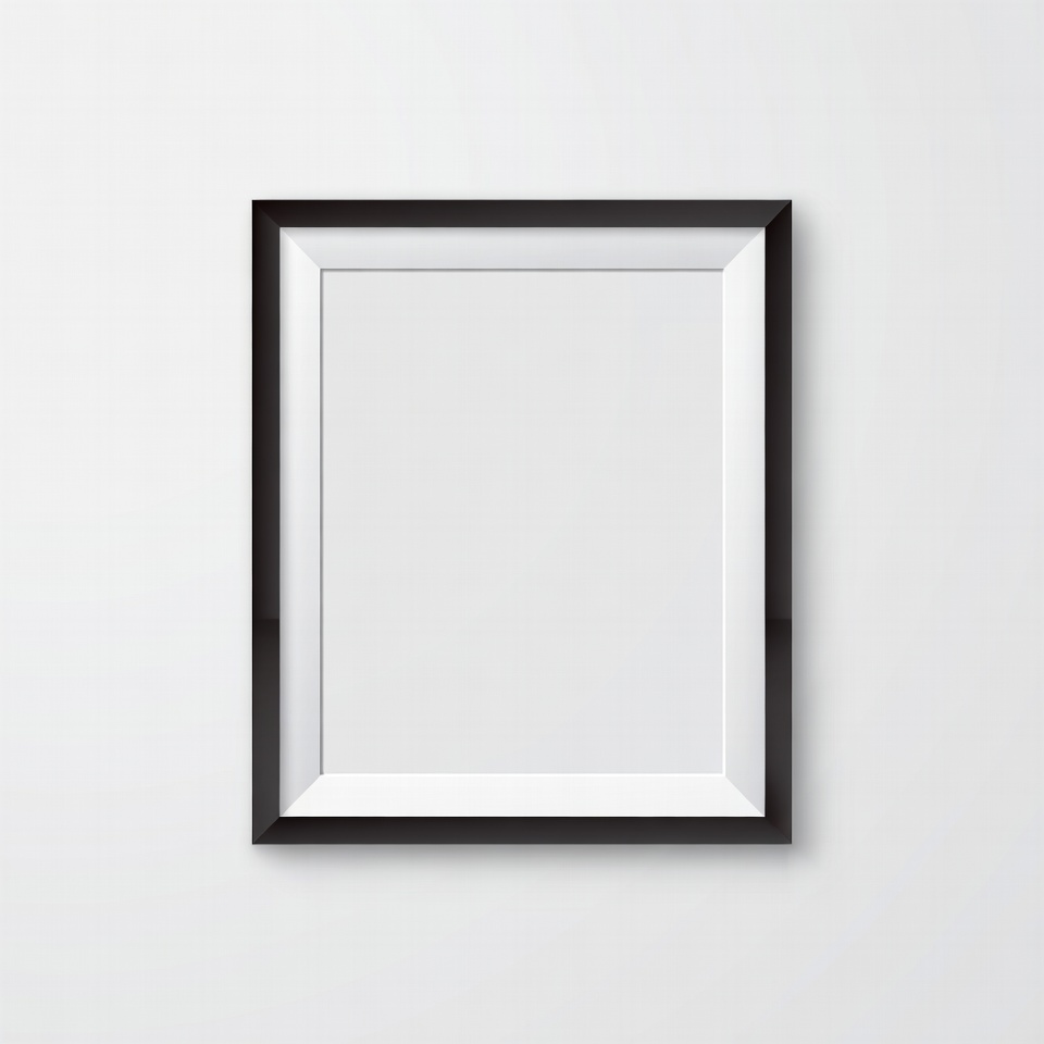 Empty White Picture Frame Empty White Picture Frame