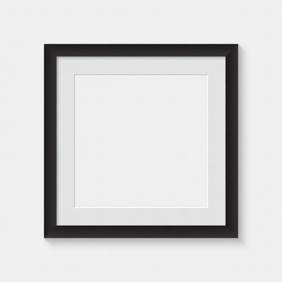 Empty Black Picture Frame Empty Black Picture Frame