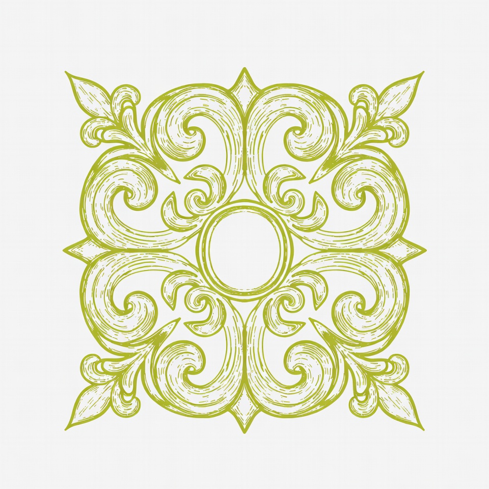 Gold Ornate Fleur-de-lis Frame Gold Ornate Fleur-de-lis Frame