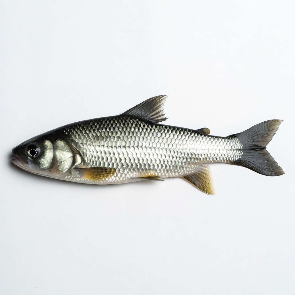 Silver bream fish on white background Silver bream fish on white background