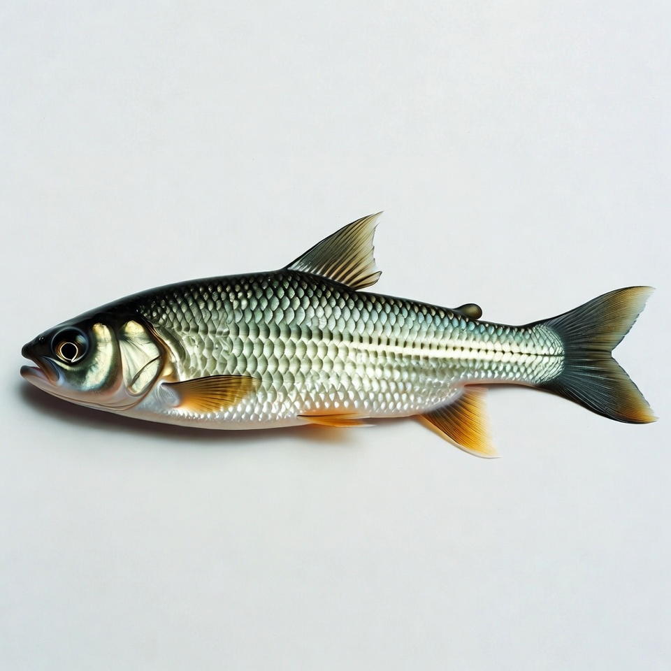 Dace fish on white background Dace fish on white background