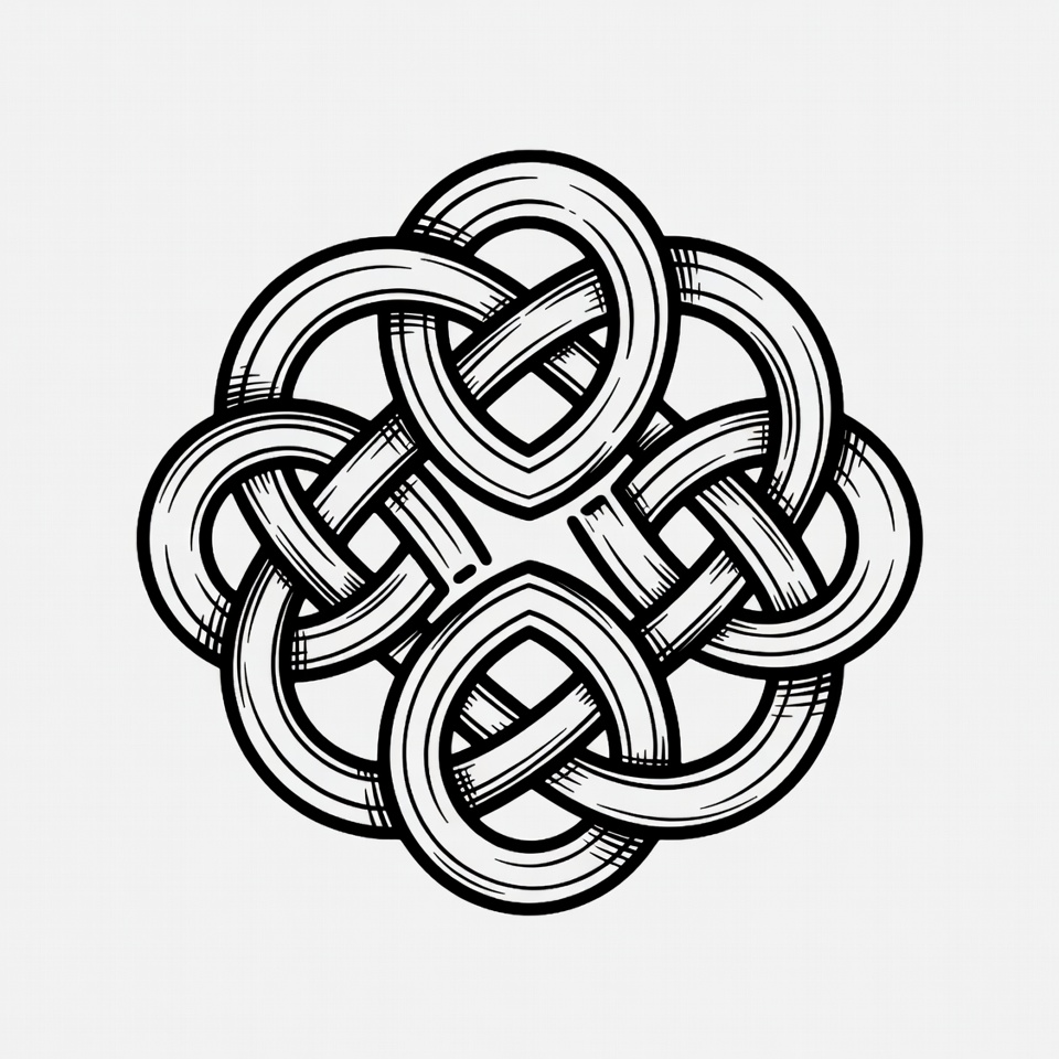 Celtic Knot Circle Illustration Celtic Knot Circle Illustration