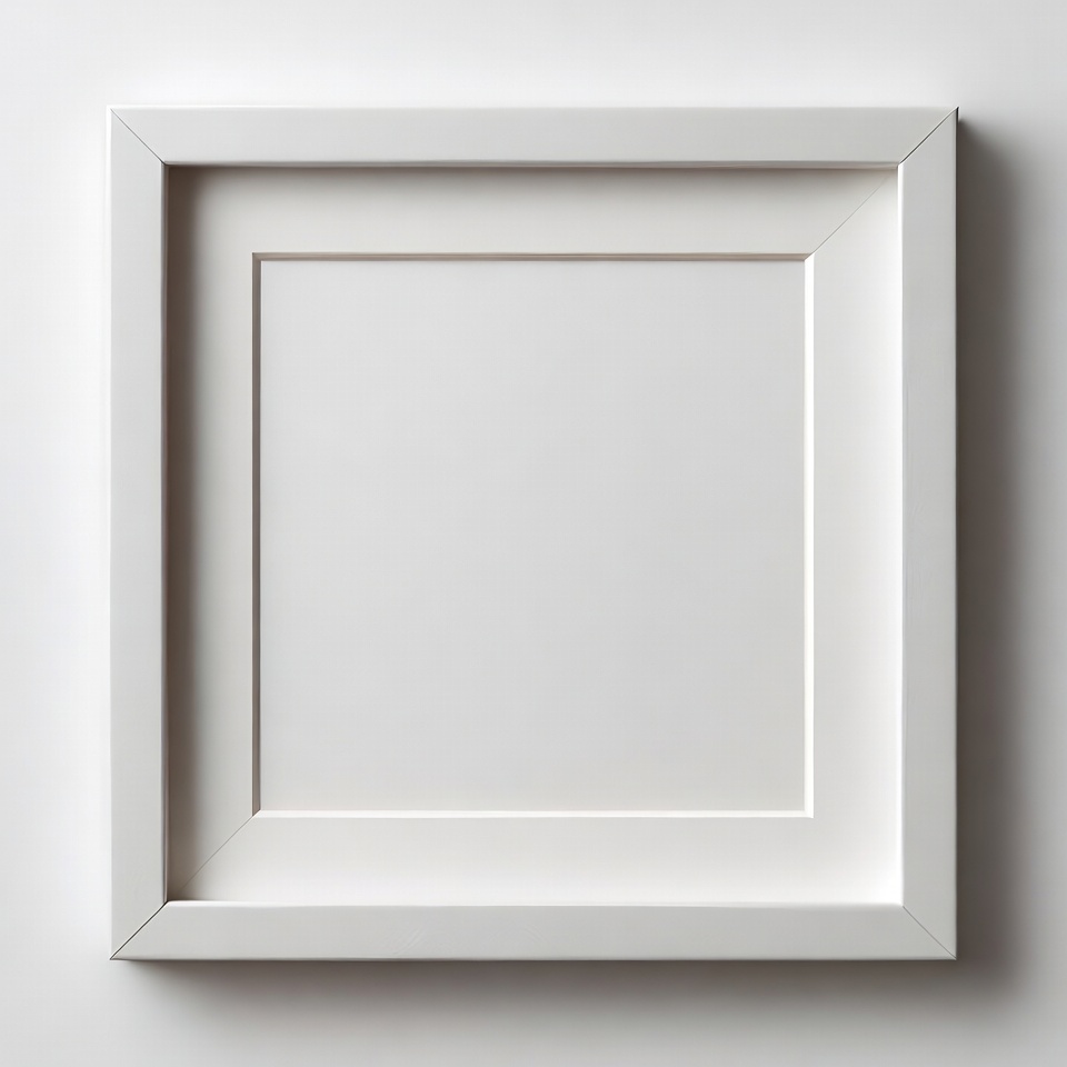 Empty White Picture Frame Empty White Picture Frame
